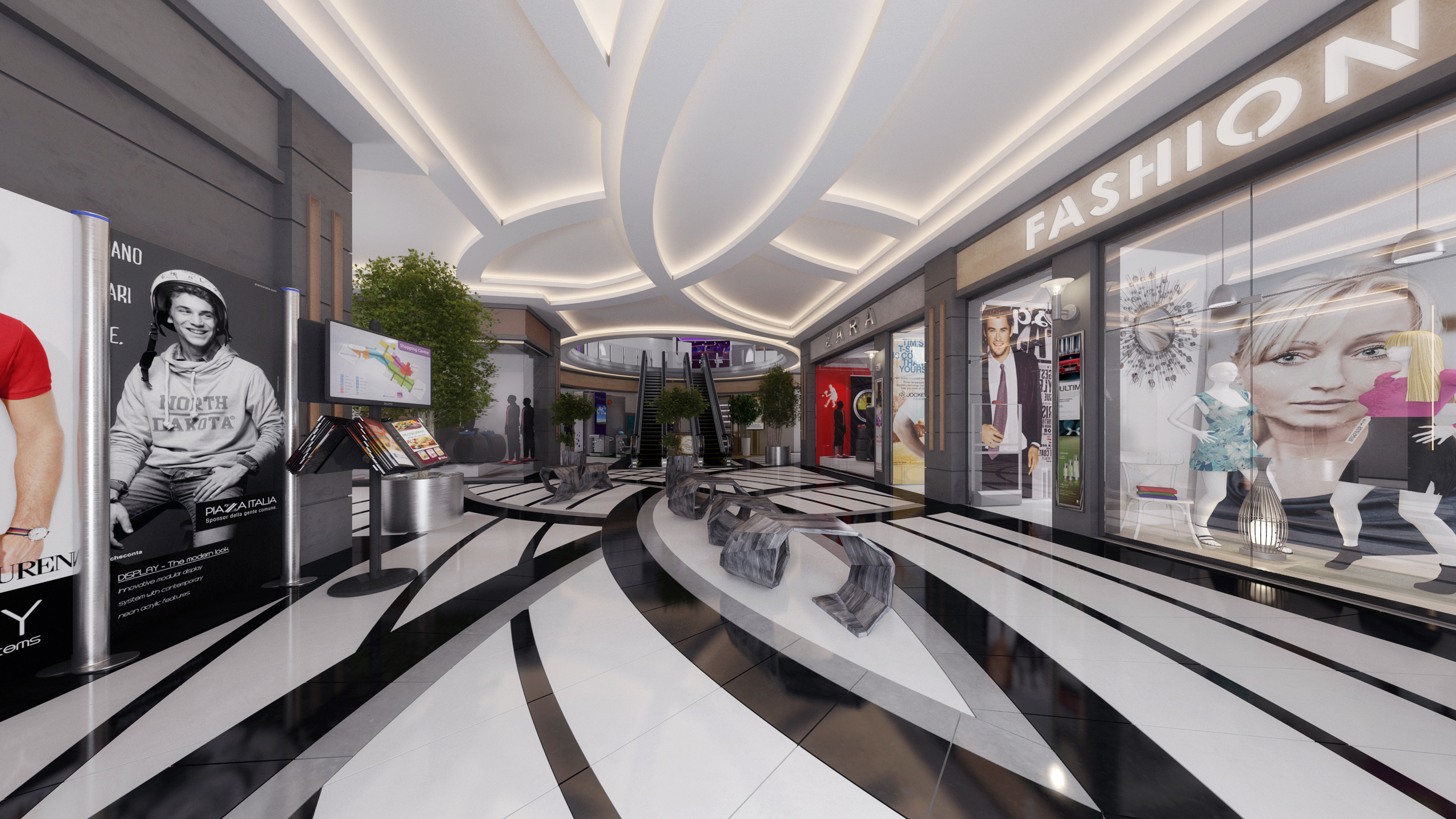 Shopping mall Entrance Design